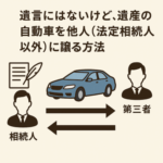 遺言にはないけど、遺産の自動車を他人（法定相続人以外）に譲る方法