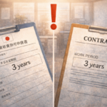 【Q&A特集】Q28.在留資格変更許可申請書の「申請人等作成用１」の「希望する在留期間」の期間と「所属機関等作成用１」の「就労予定期間」は一致する必要がありますか。